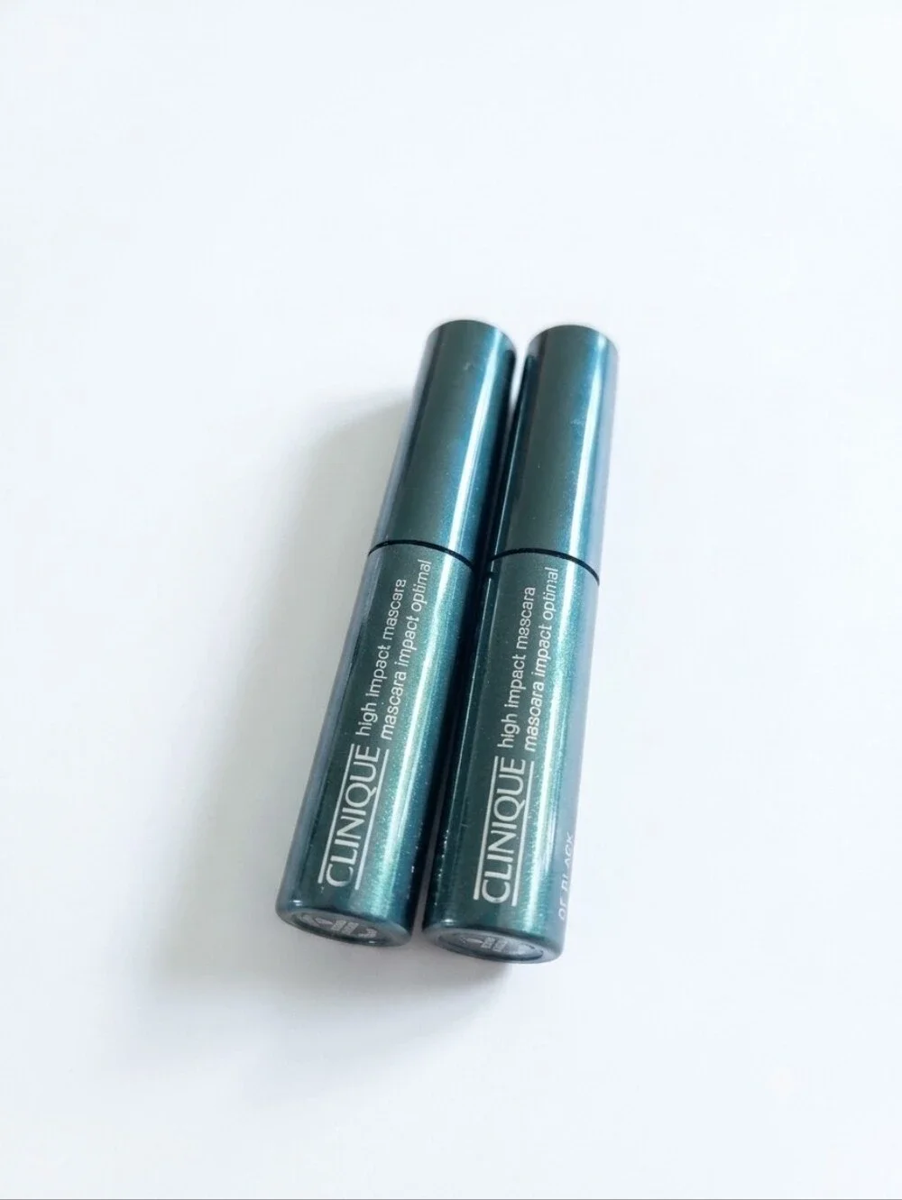 Lot of 2 Clinique High Impact Mascara 01 Black Mini Travel Size New